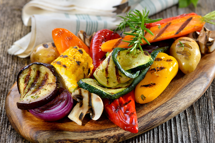 Gemüse beim fructosefreien Grillen